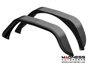 Jeep Wrangler JL Fender Flares - Rear - Textured Black Powdercoat